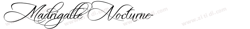 Madrigalle Nocturne字体转换
